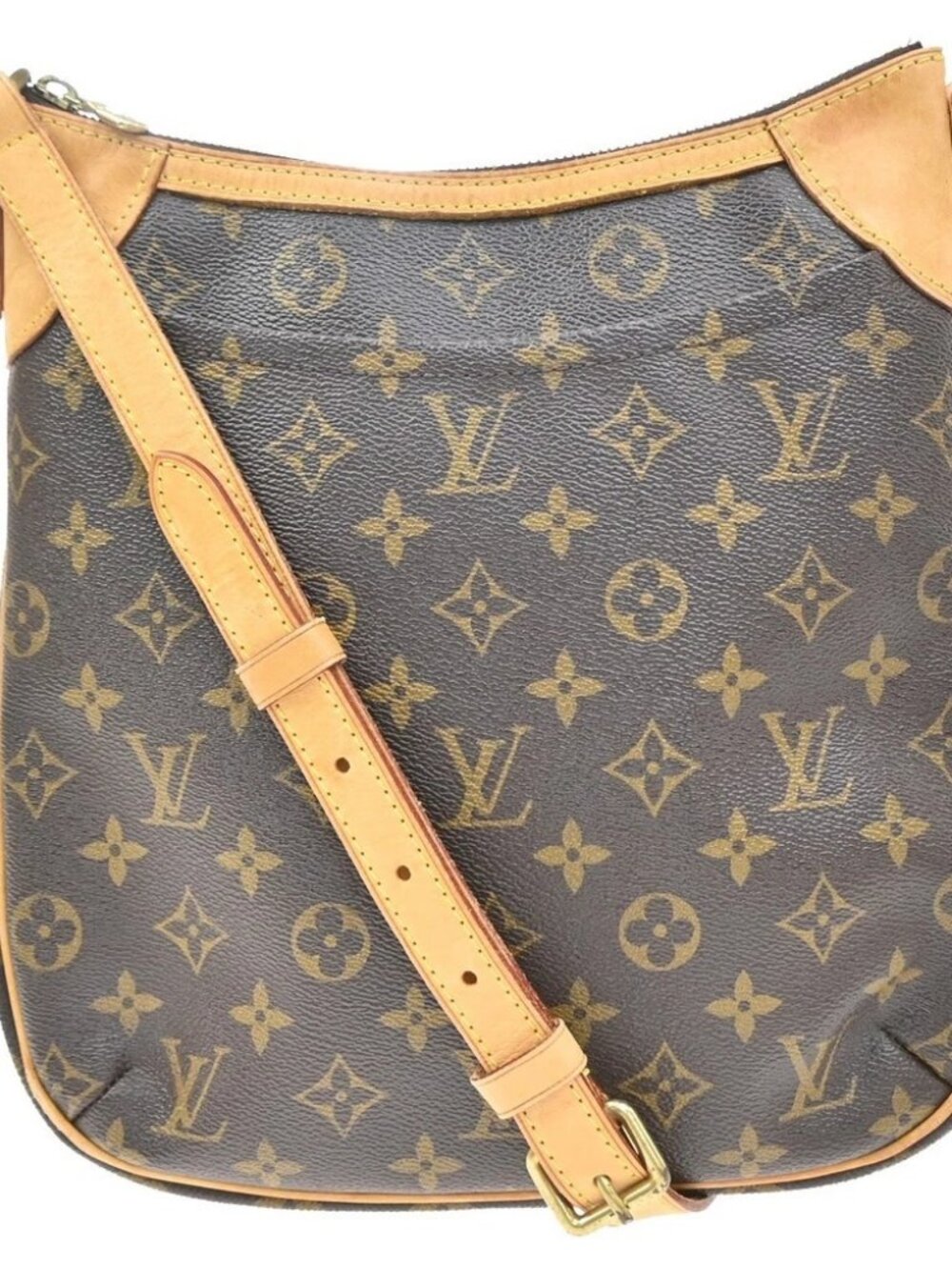 LOUIS VUITTON Odeon PM Shoulder Bag Monogram Leather Brown Spain M56390 57KE275